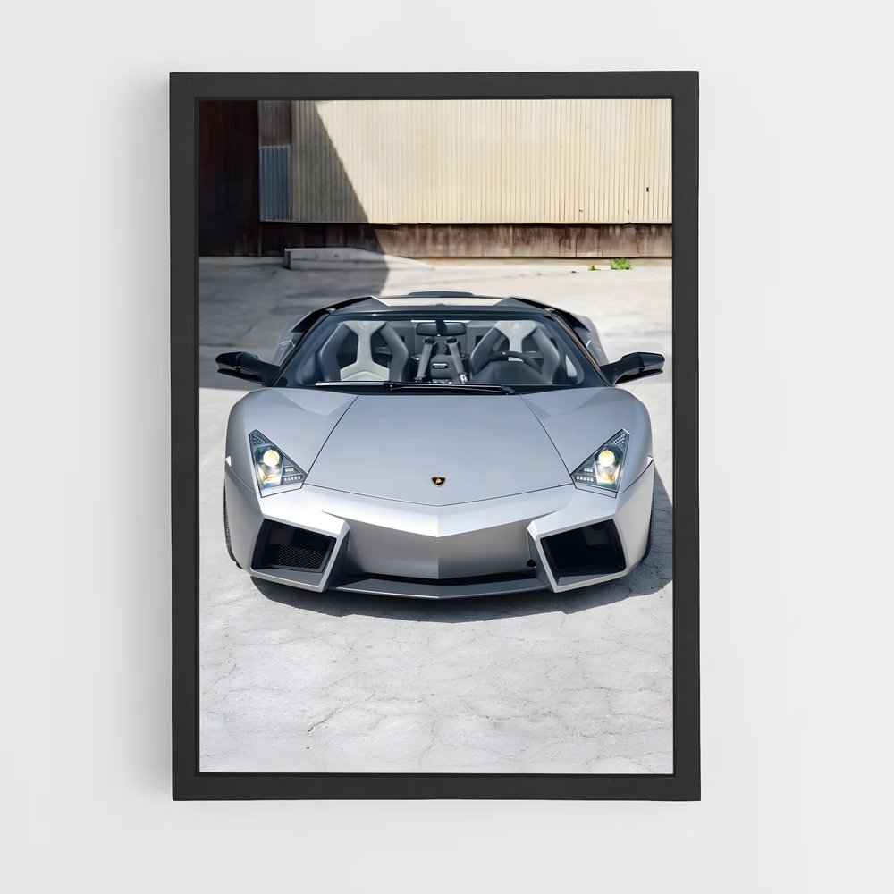 Poster Reventon Grey – affiche Lamborghini (vue 2)
